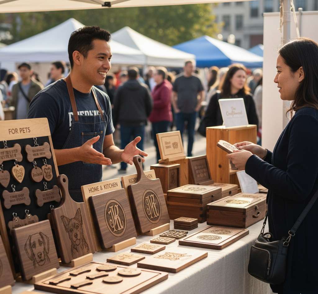 How do I market my laser engraving business?