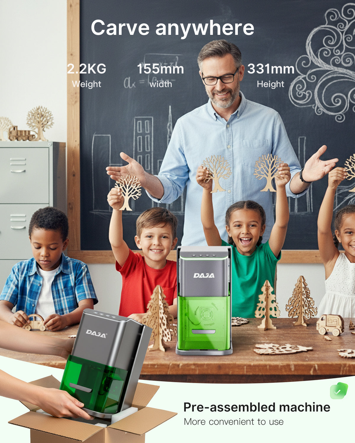 DAJA C1 Ultra Foldable Laser Engraving Machine