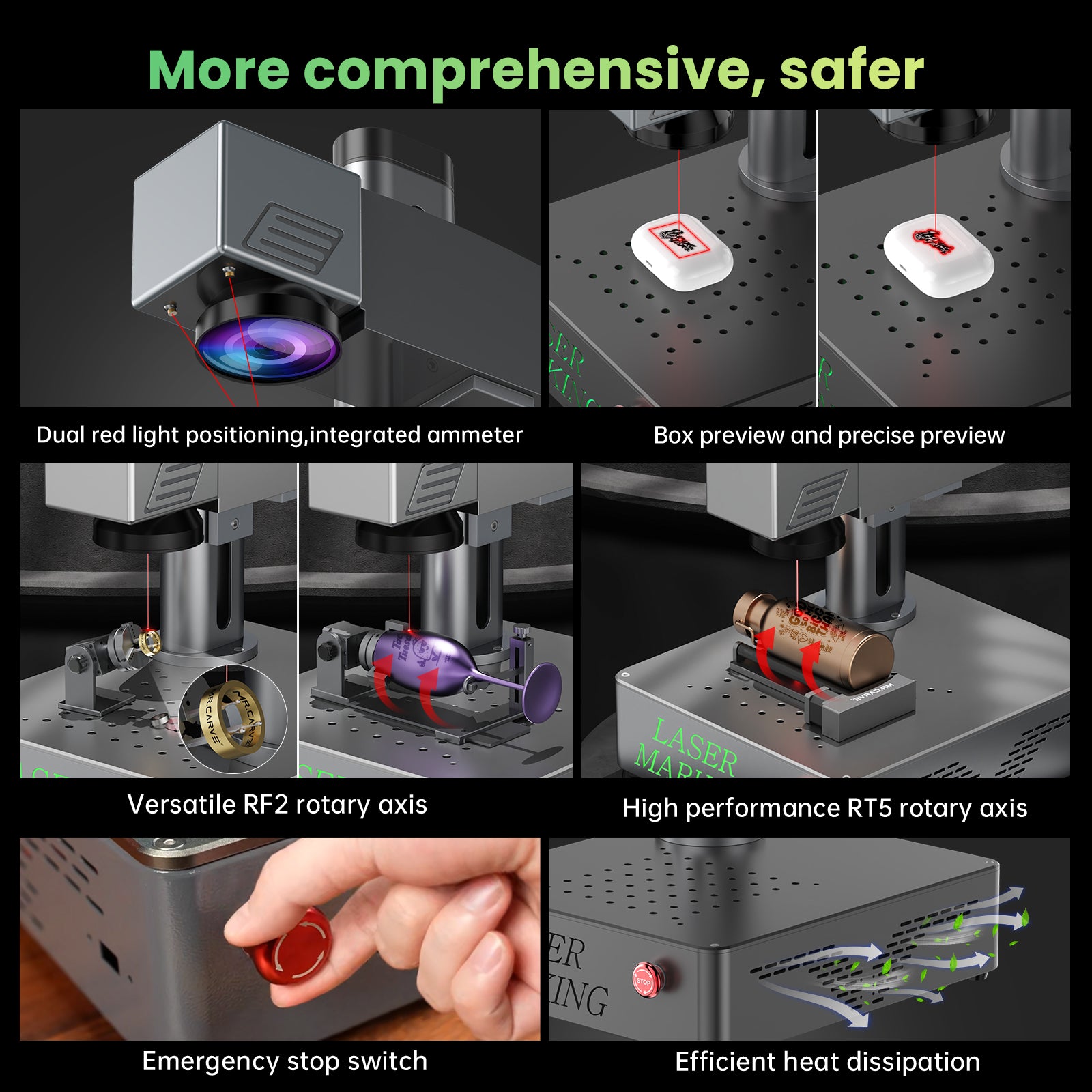 MR.CARVE S4 High Precision Fiber Laser Marking Machine
