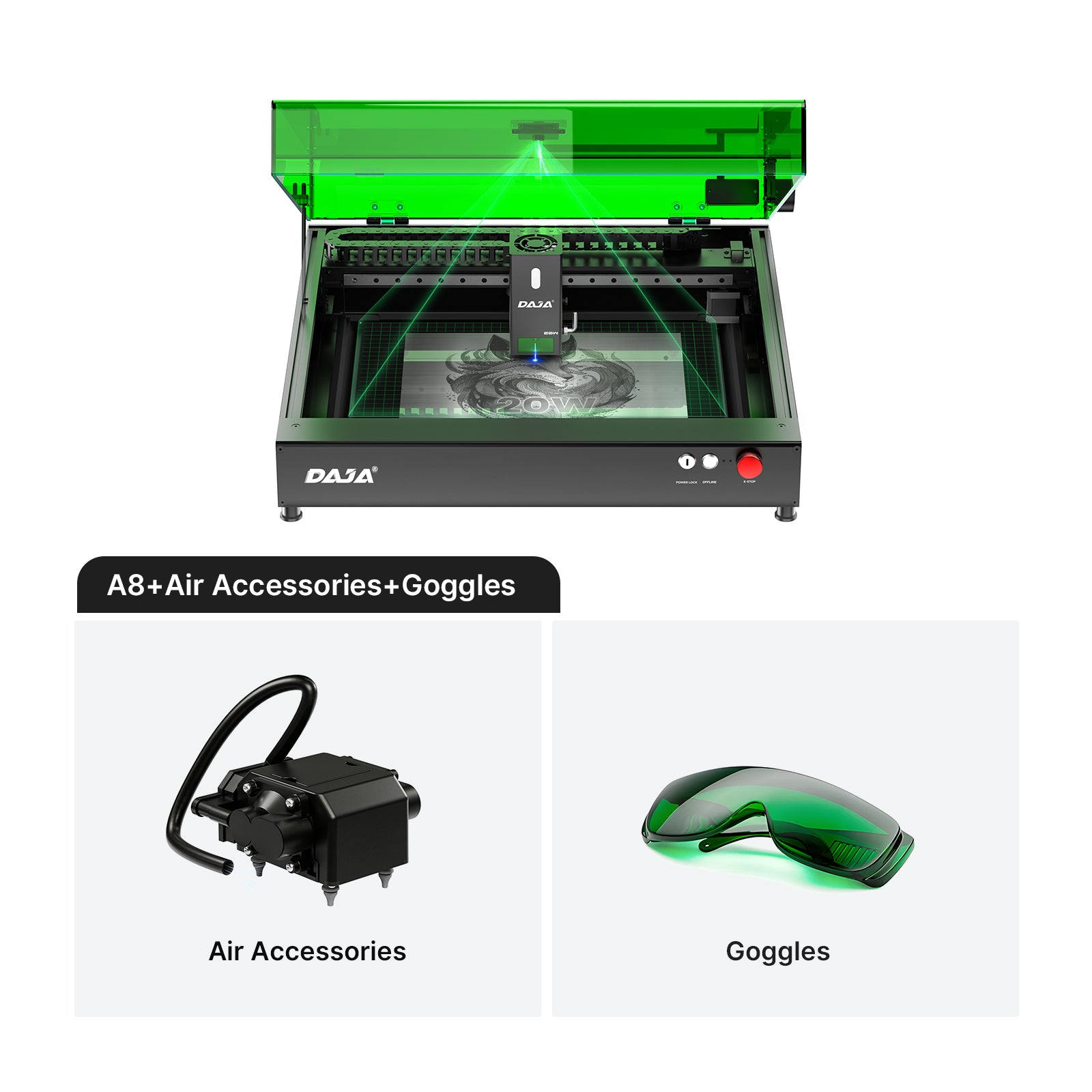 DAJA A8 Enclosure Desktop Laser Engraver