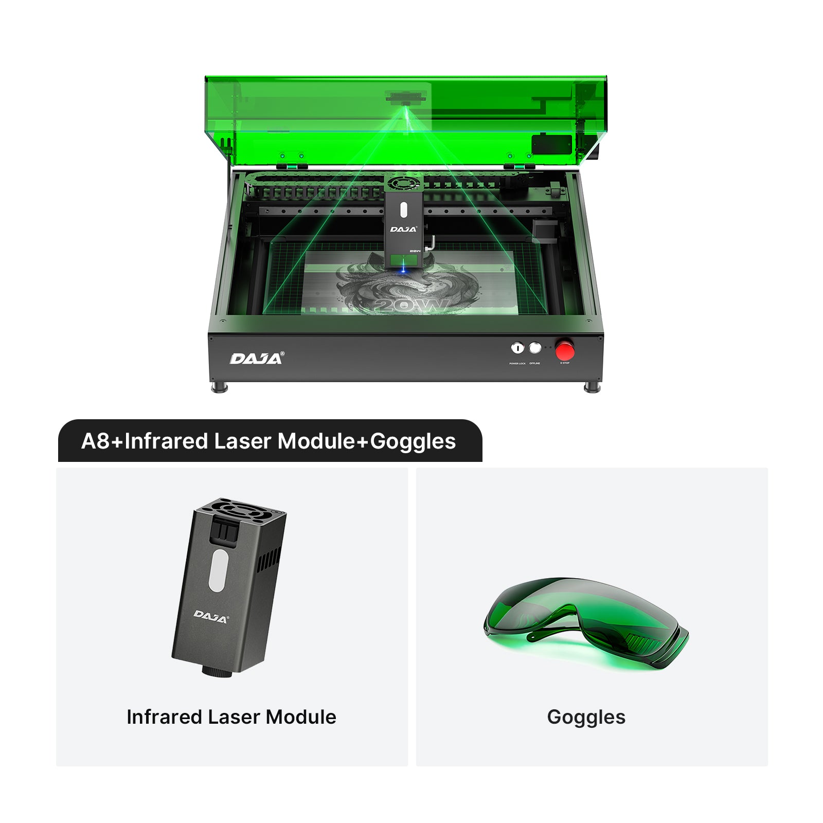 DAJA A8 Enclosure Desktop Laser Engraver
