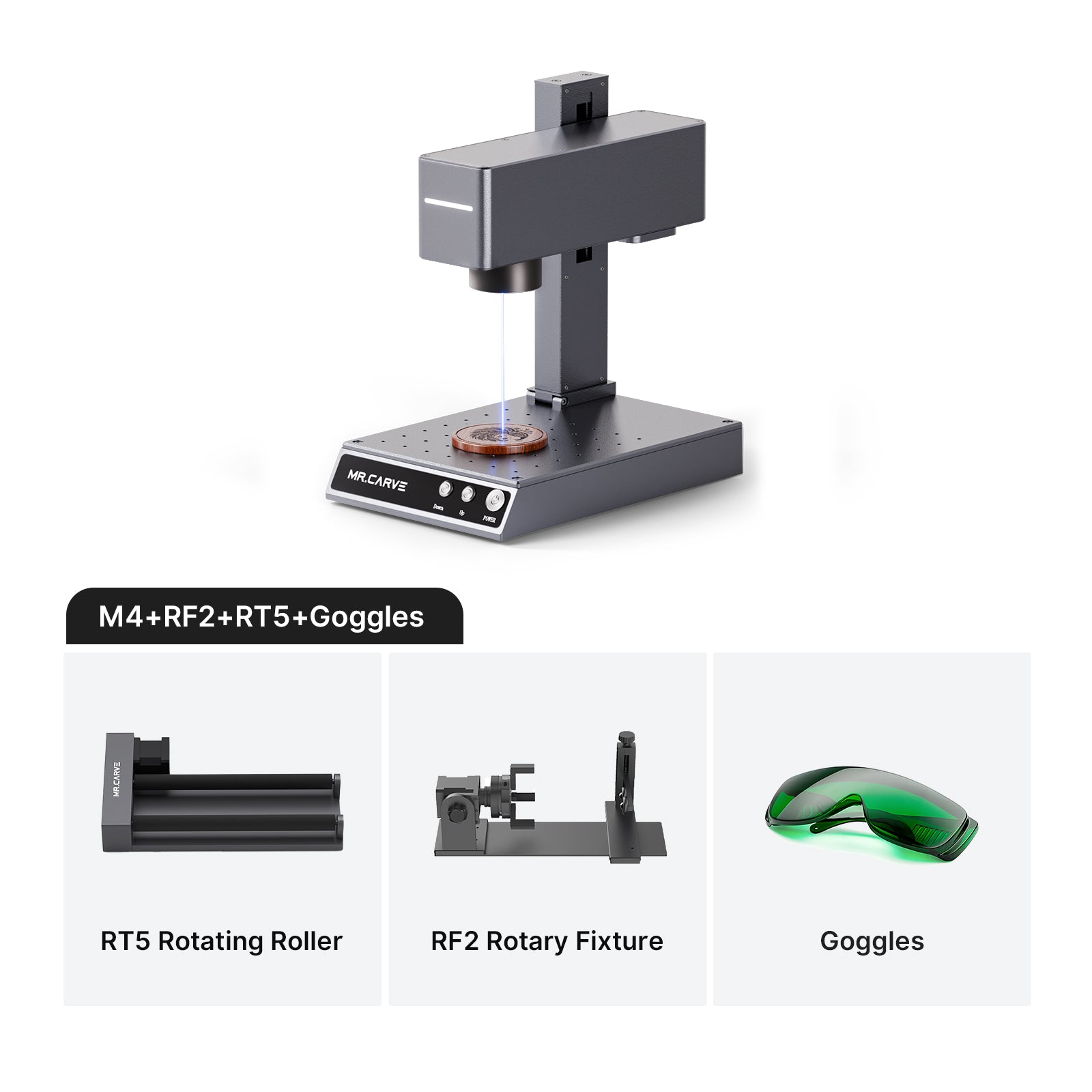 MR.CARVE M4 Dual-Laser Fiber Laser Marking Machine