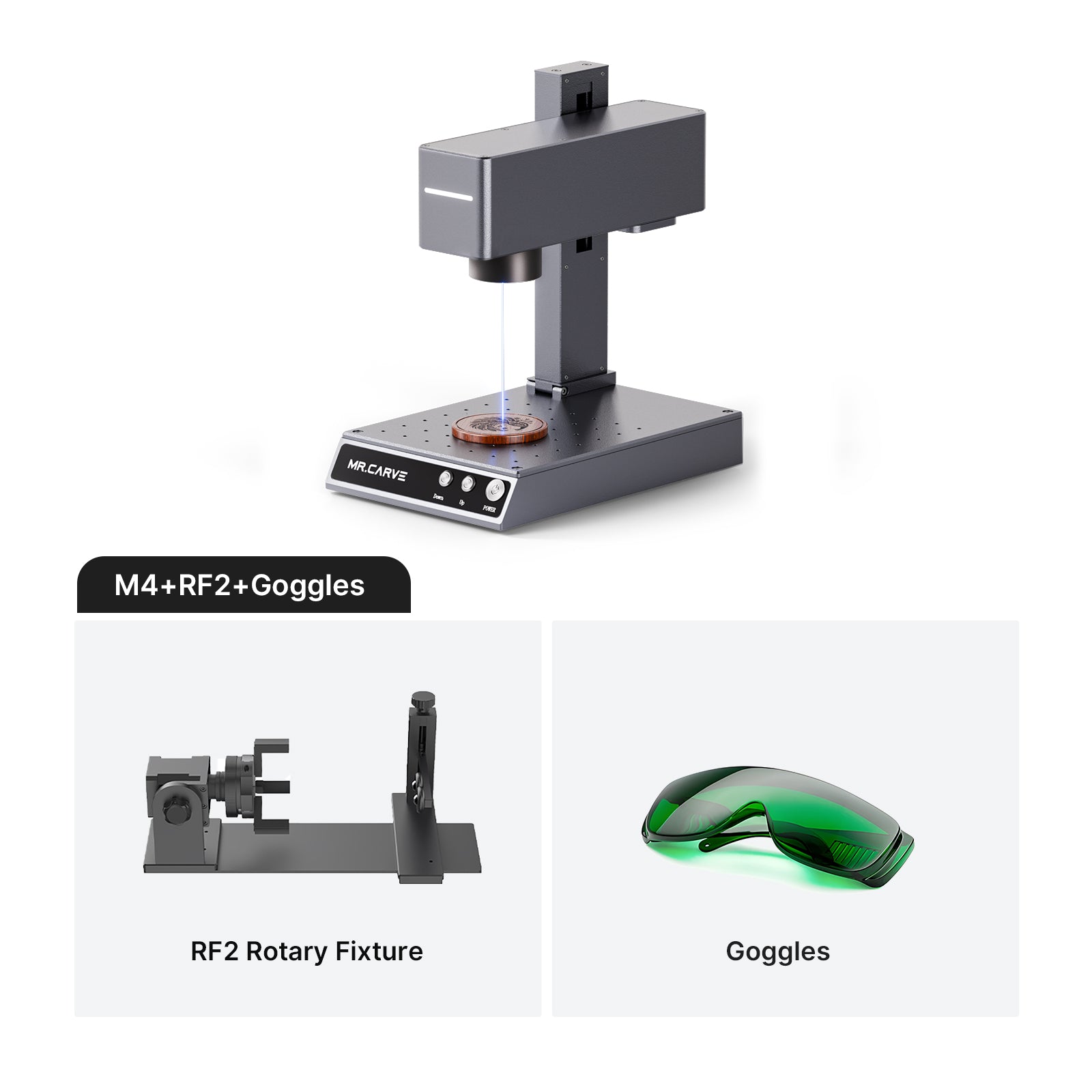 MR.CARVE M4 Dual-Laser Fiber Laser Marking Machine