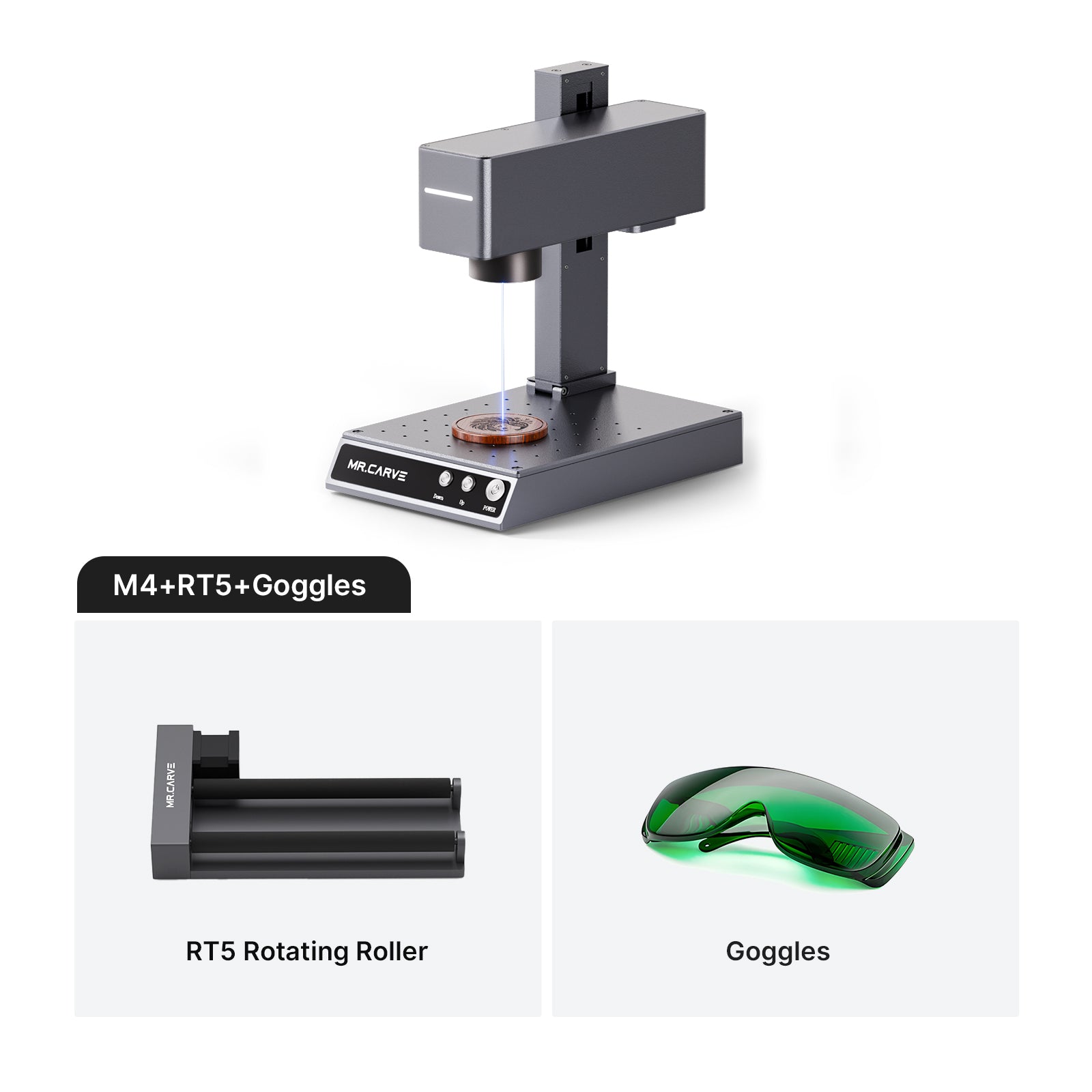 MR.CARVE M4 Dual-Laser Fiber Laser Marking Machine