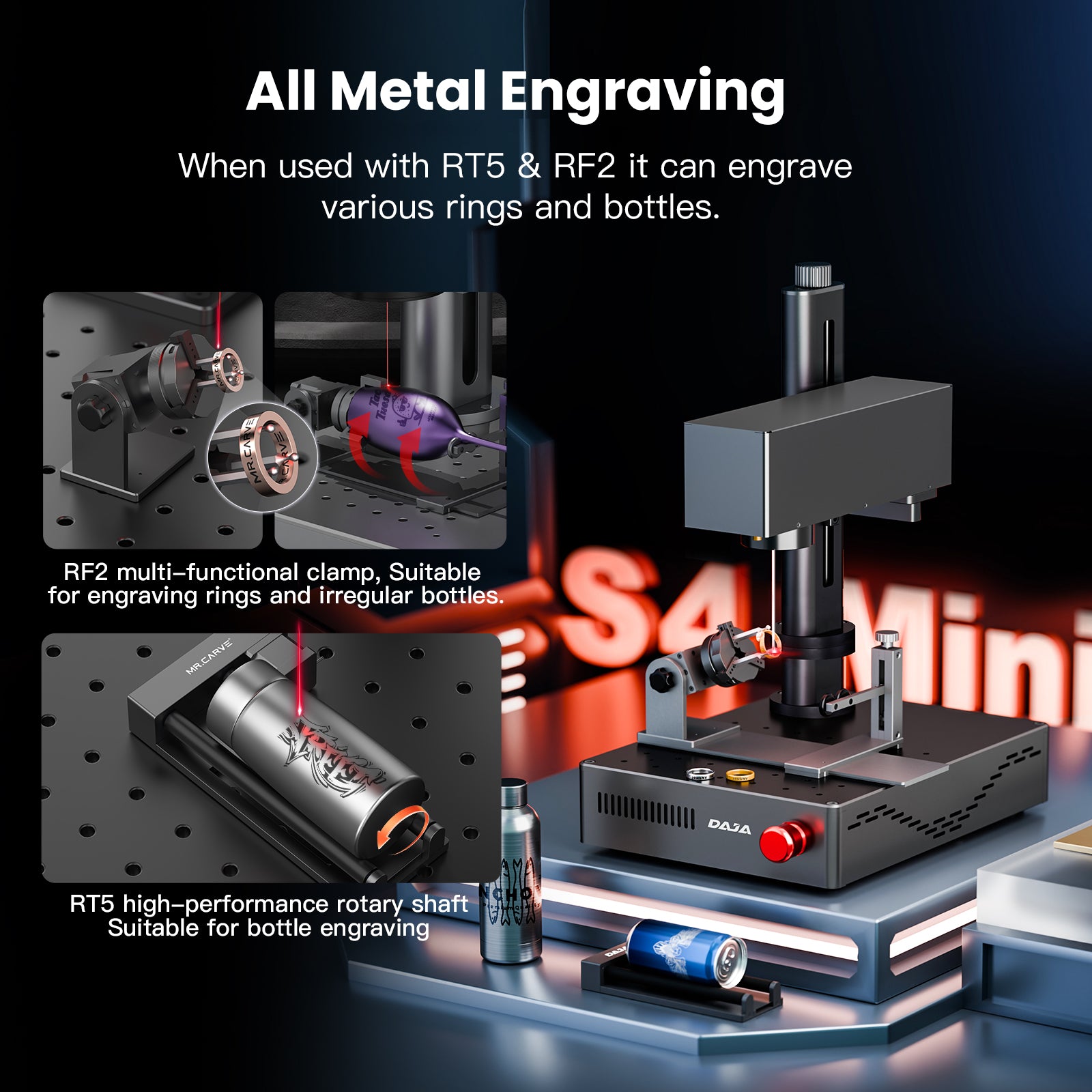 Mr.Carve S4-Mini Compact Fiber Laser Marking Machine – Mr Carve