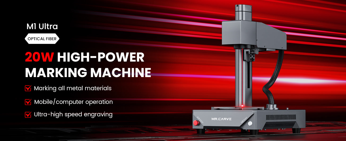 MI Ultra OPTICAL FIBER 2OW HIGH-POWER MARKING MACHINE
Marking all metal materials Mobile computer operation Ultra-high speed engraving