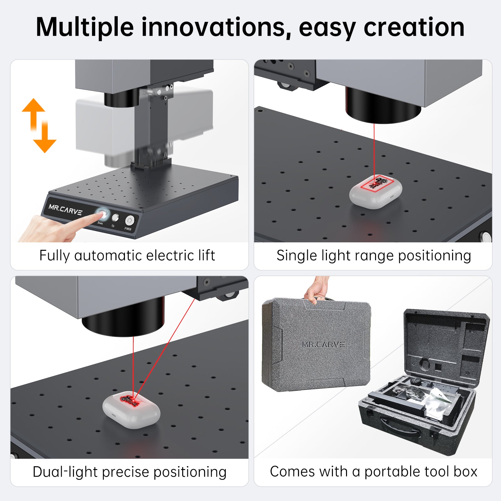 MR.CARVE M1 Pro Protable Fiber Laser Marking Machine