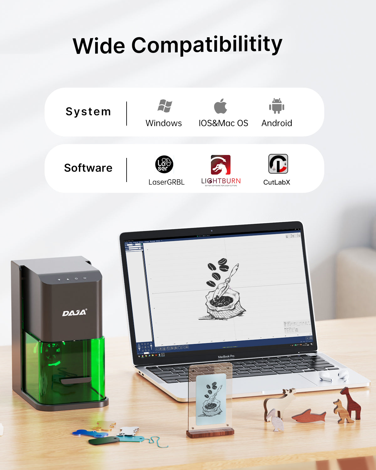 DAJA C1 Ultra Foldable Laser Engraving Machine – Mr Carve