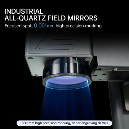 MR.CARVE S4 20W Fiber Laser Marking Machine for All-Metals&amp;Jewelry&amp;Plastics(150mm*150mm) support Lightburn