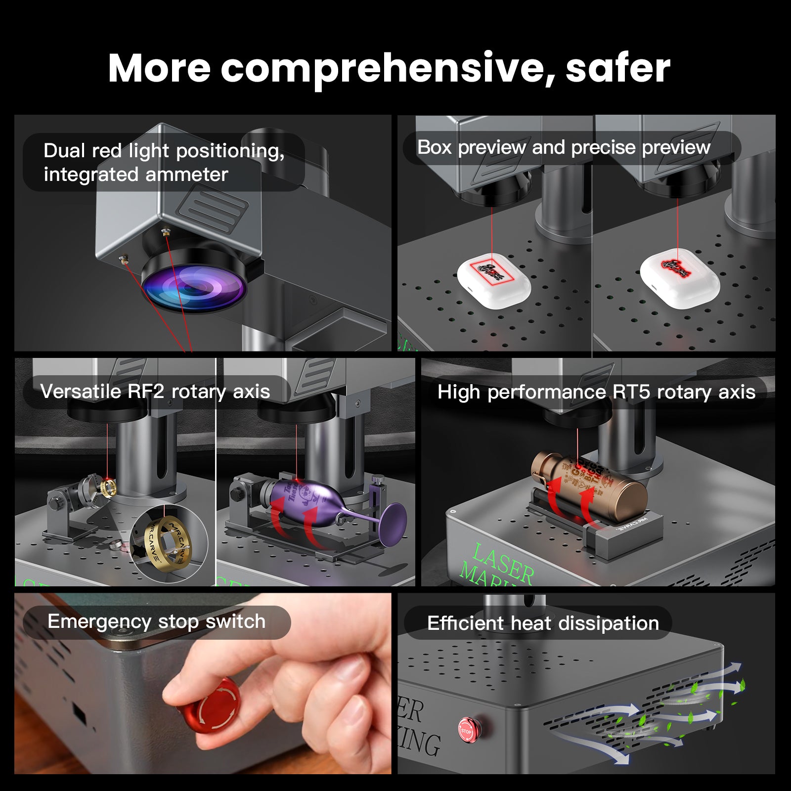 MR.CARVE S4 High Precision Fiber Laser Marking Machine
