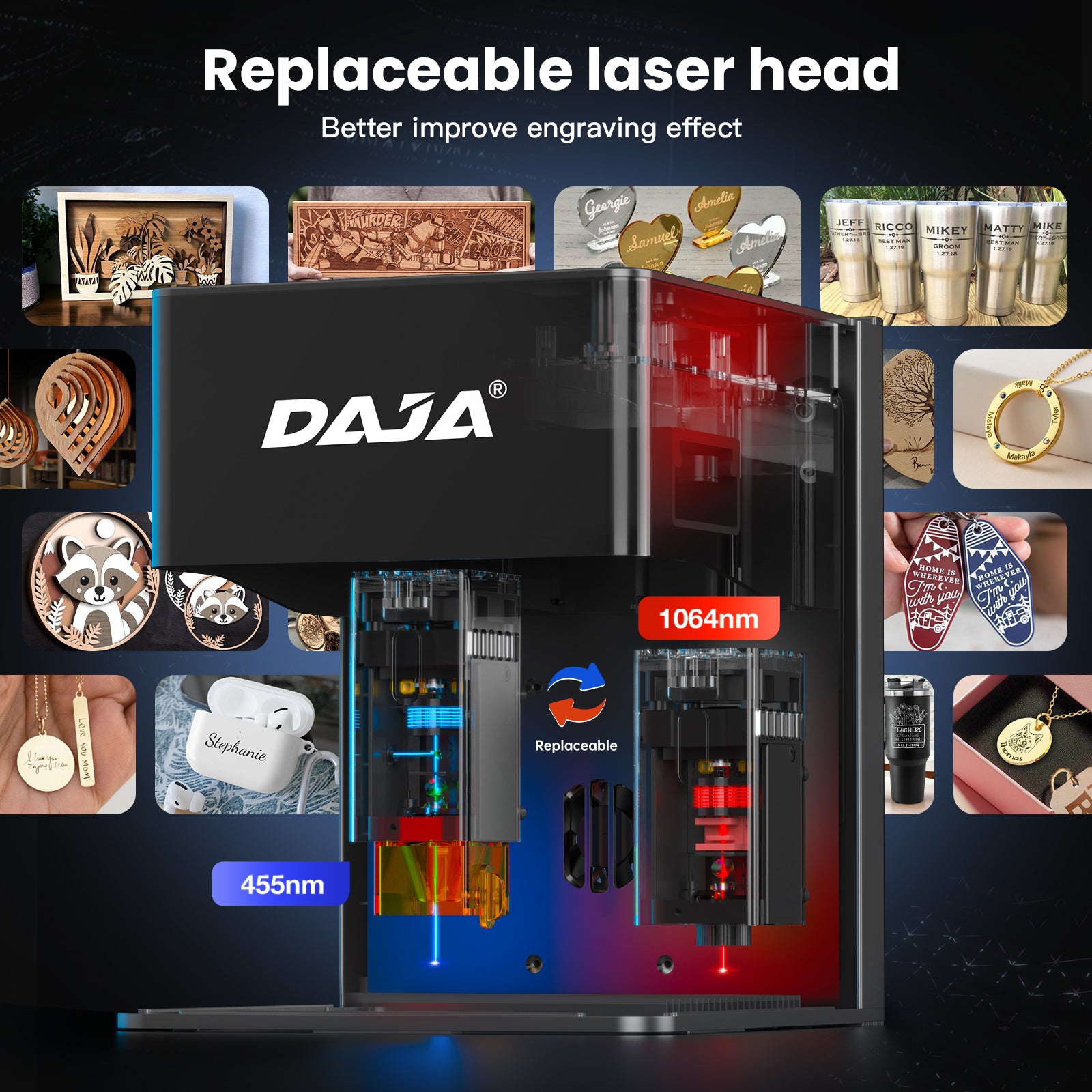 DAJA DJ6 Pro Enclosed Portable laser Engraving Machine