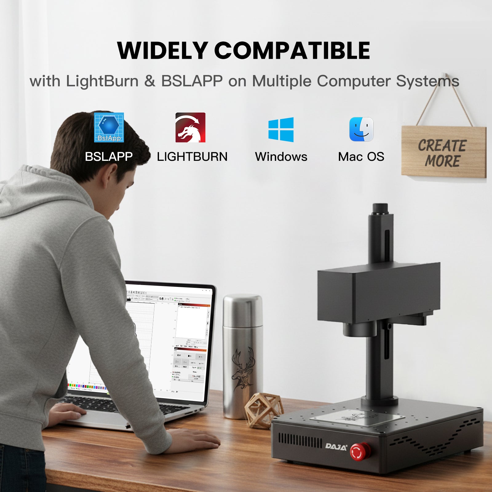 Mr.Carve S4-Mini Compact Fiber Laser Marking Machine