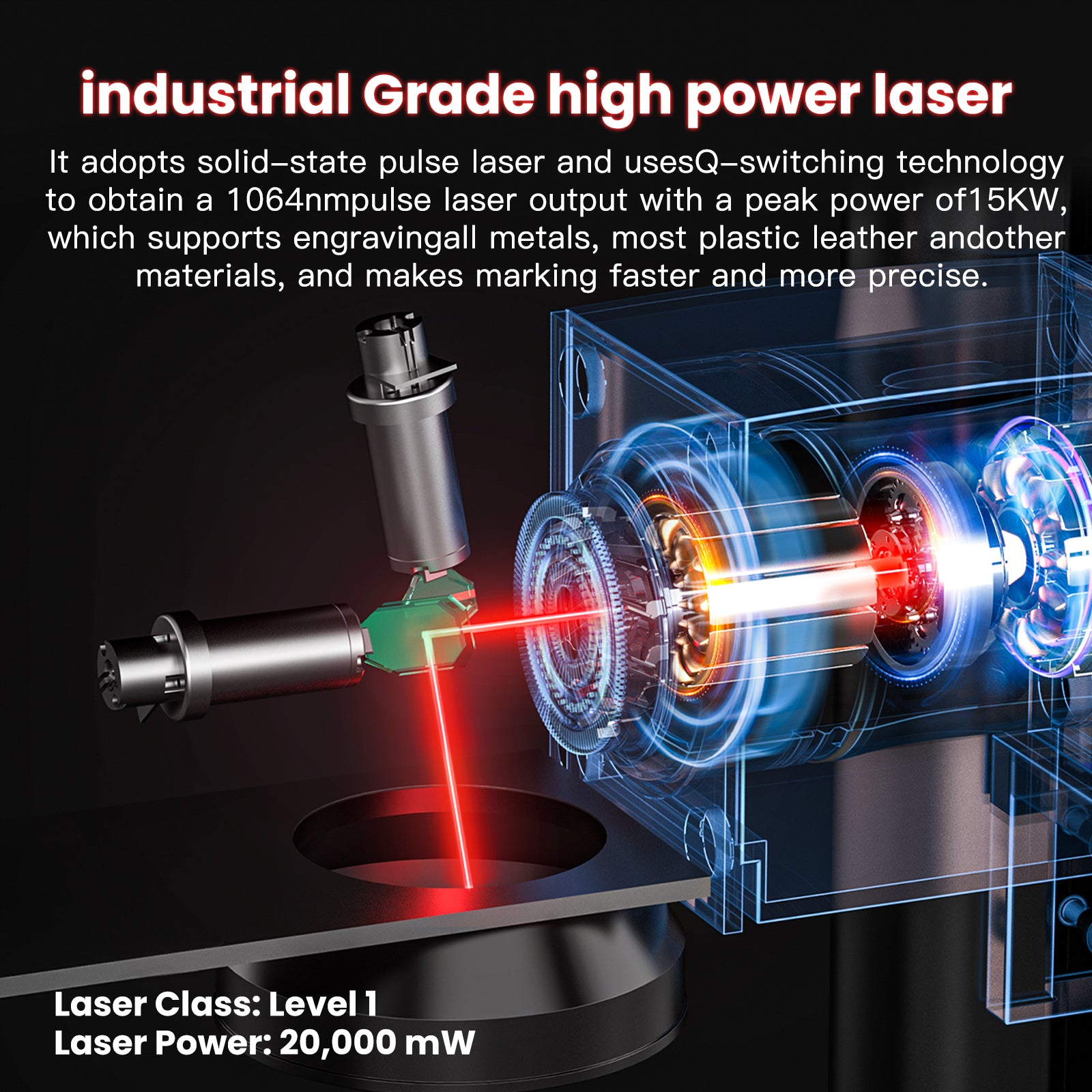 MR.CARVE S4 High Precision Fiber Laser Marking Machine