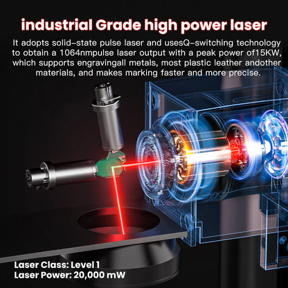 MR.CARVE S4 High Precision Fiber Laser Marking Machine