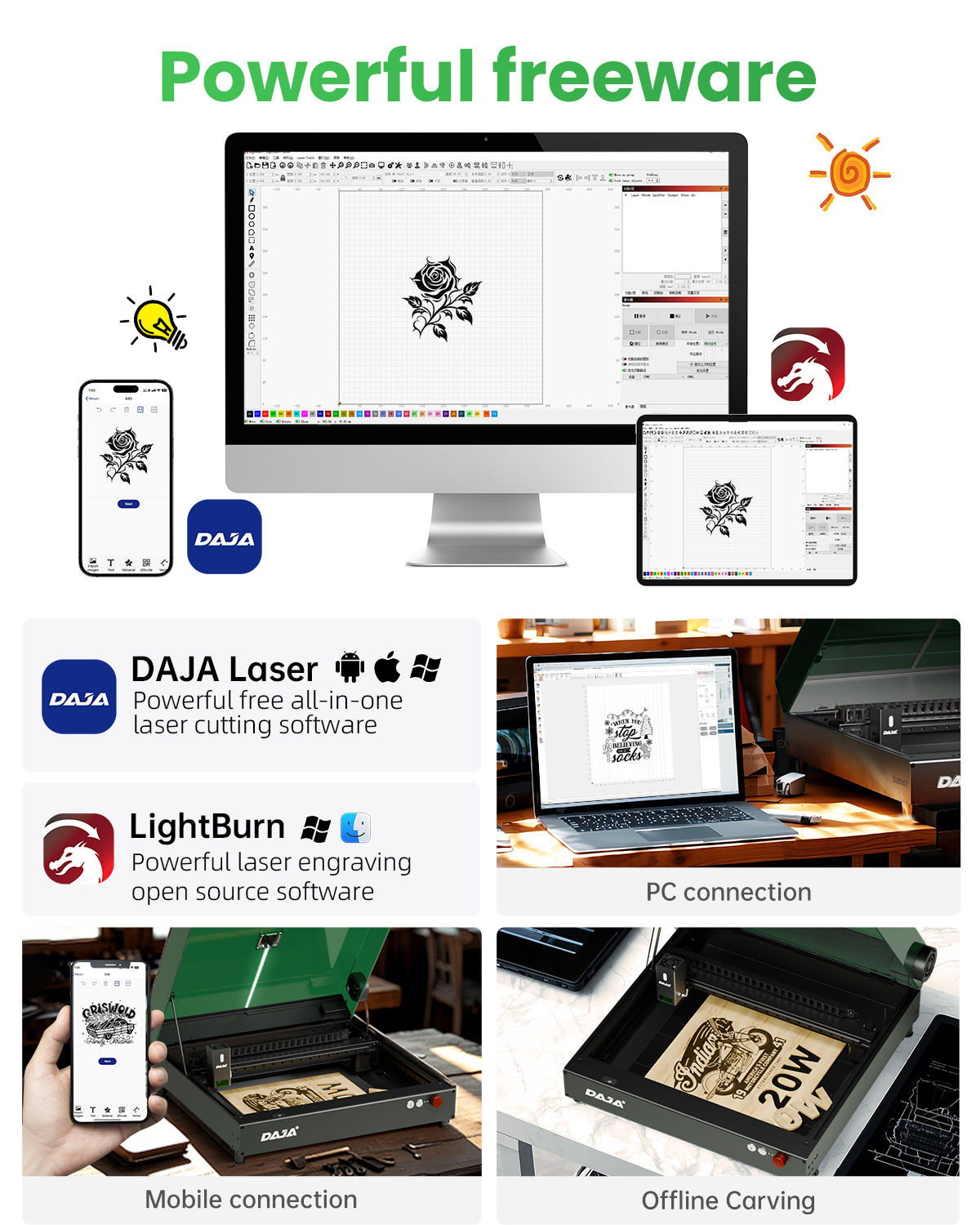 DAJA A8 Enclosure Desktop Laser Engraver