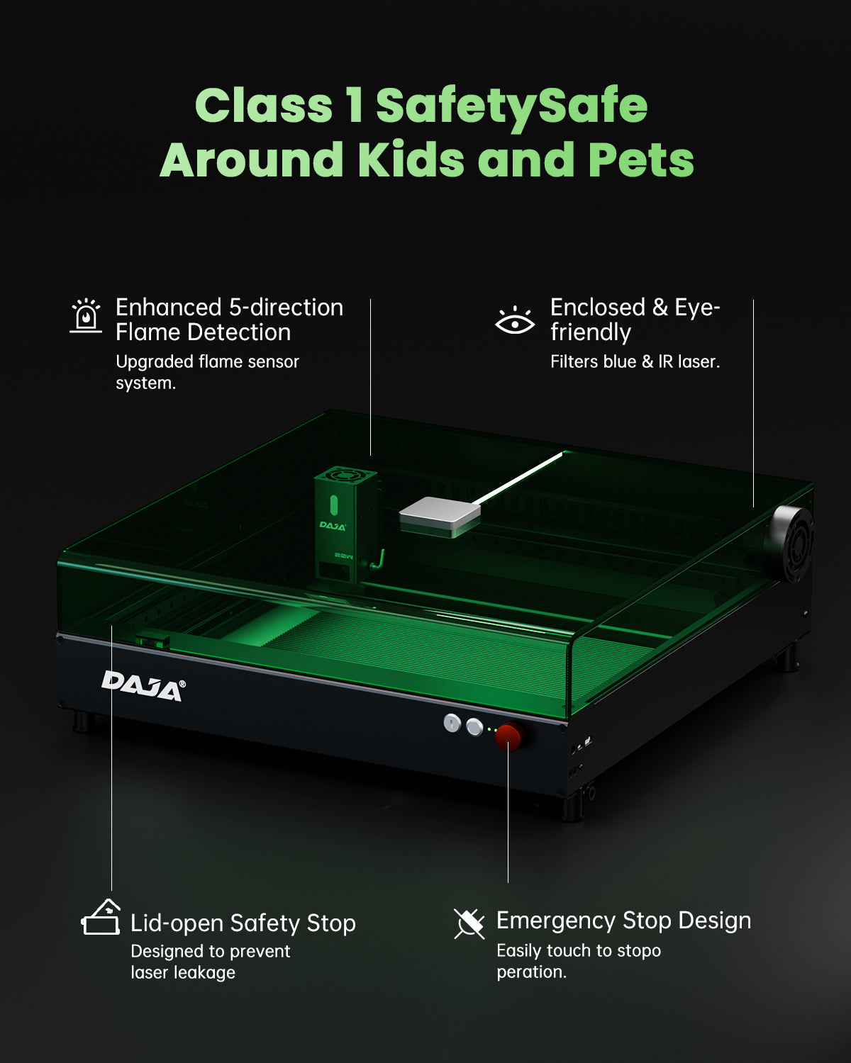 DAJA A8 Enclosure Desktop Laser Engraver