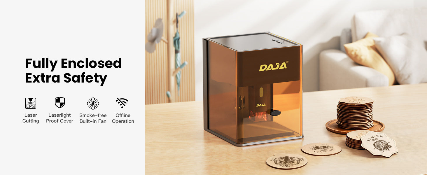 DAJA DJ6 Pro Enclosed Portable laser Engraving Machine – Mr Carve