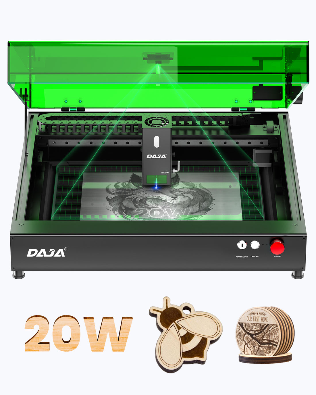 DAJA A8 One-in-All Enclosed Laser Engraving Machine
