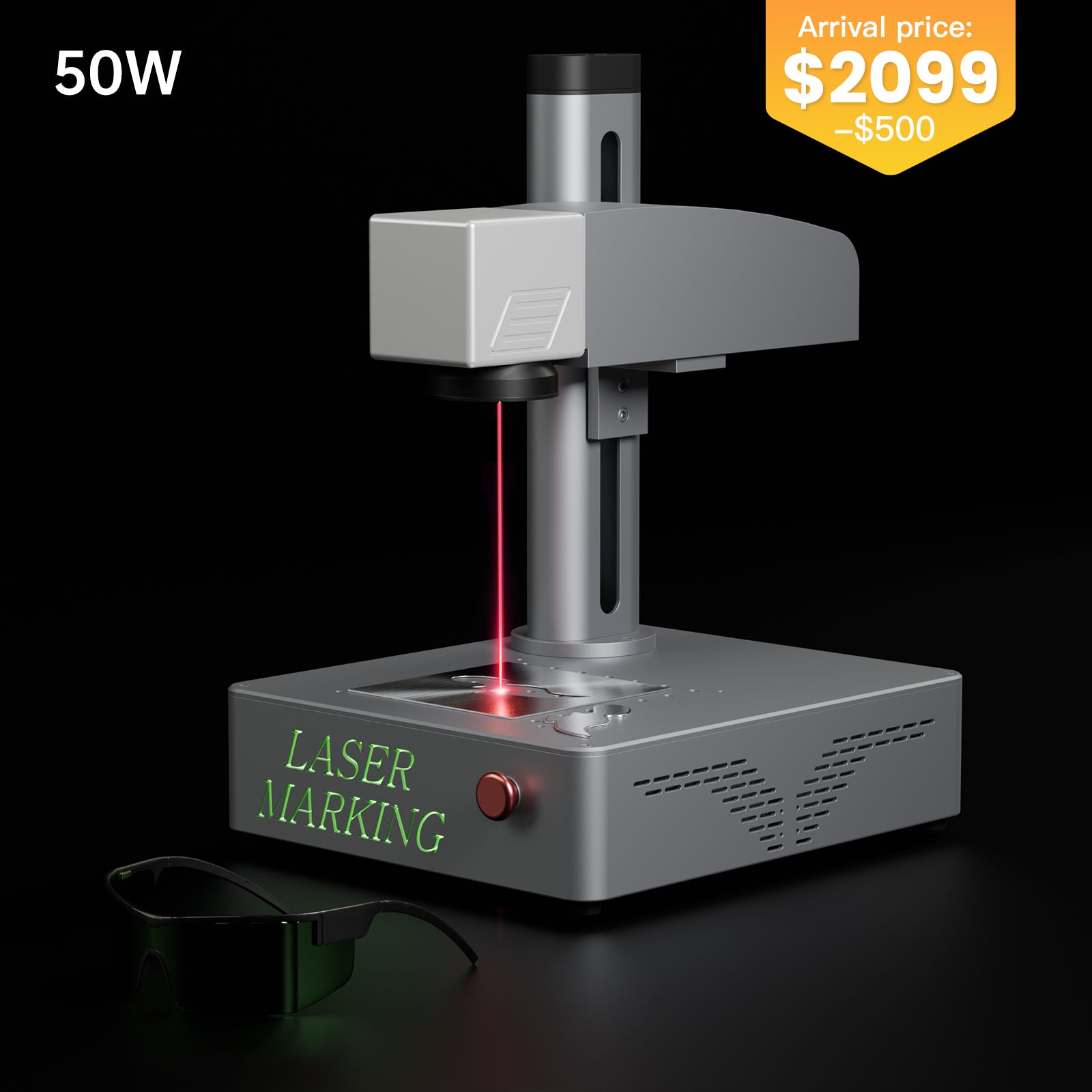 MR.CARVE S4-50W High-Power FIber Laser Marking Machine
