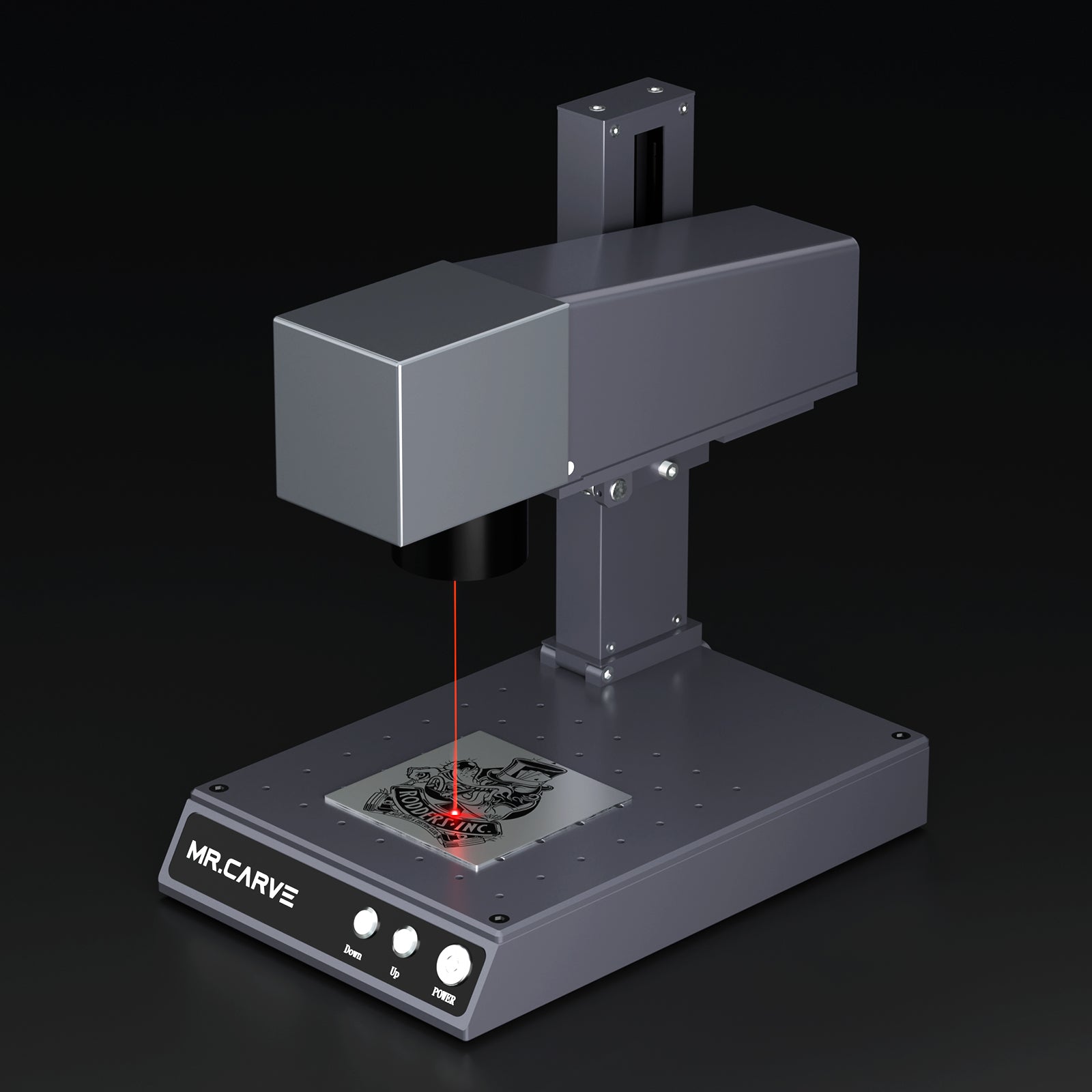 MR.CARVE M1 Pro Fiber Laser Marking Machine,All Metal Laser Engraver Machine with(70mm*70mm), 2 in 1 Industrial Grade &amp; Craft Grade Suitable for Factory Home Engraving